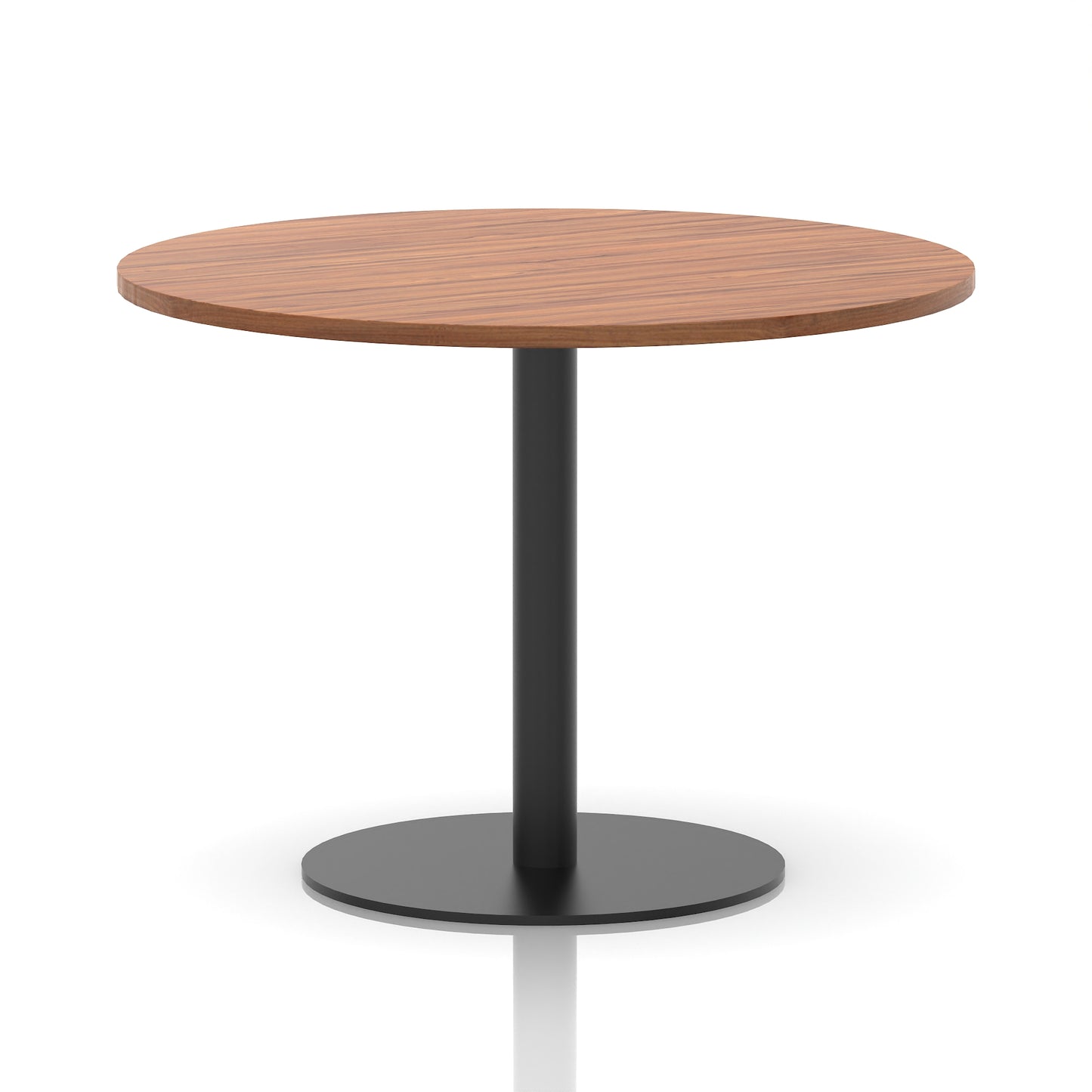 Italia Round Poseur Table Black Leg
