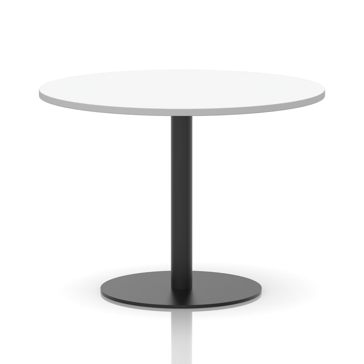 Italia Round Poseur Table Black Leg