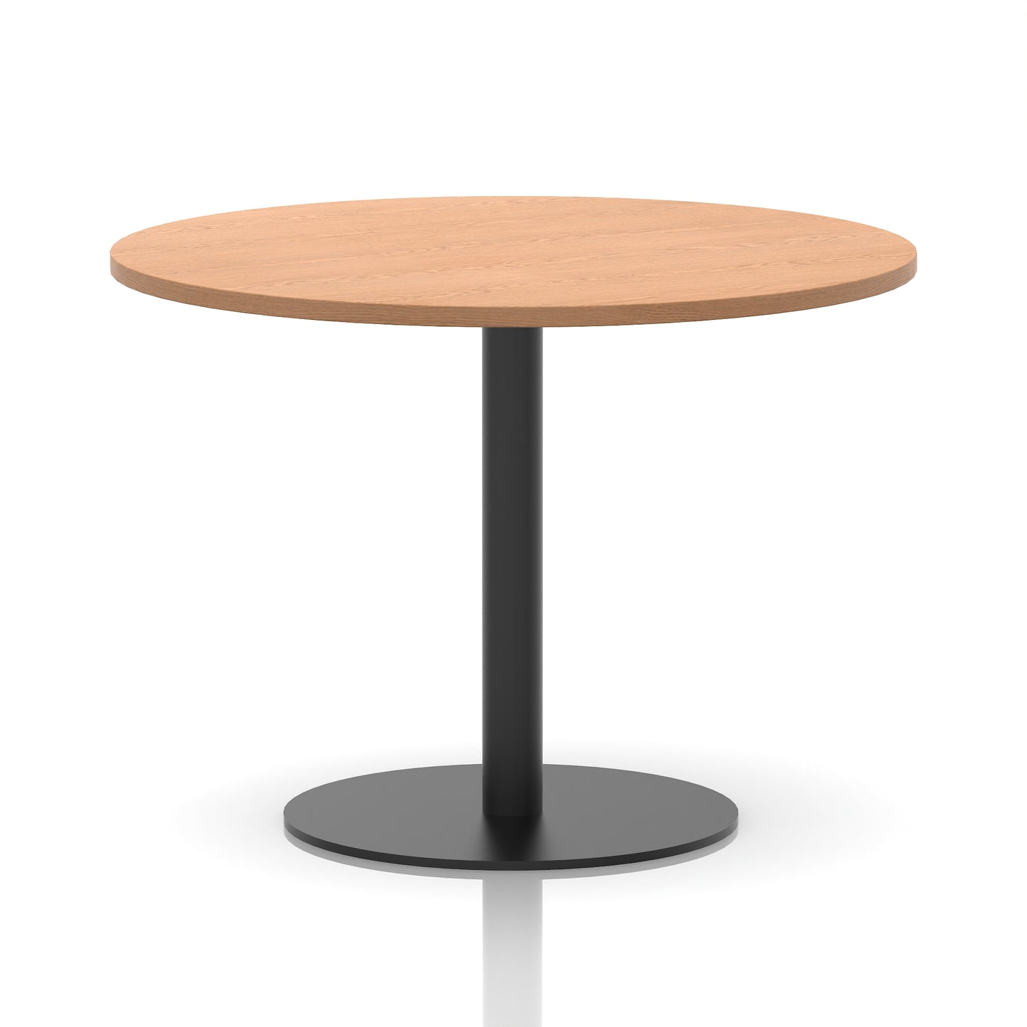 Italia Round Poseur Table Black Leg