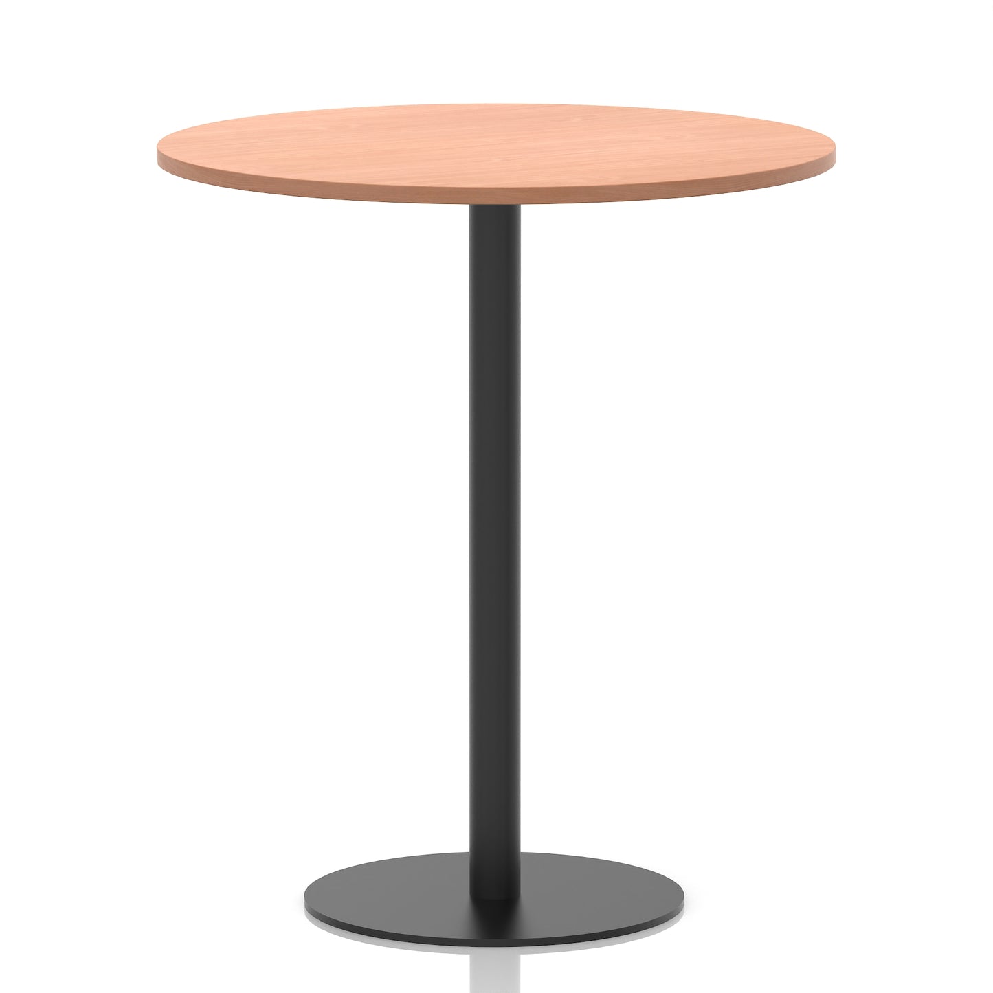 Italia Round Poseur Table Black Leg