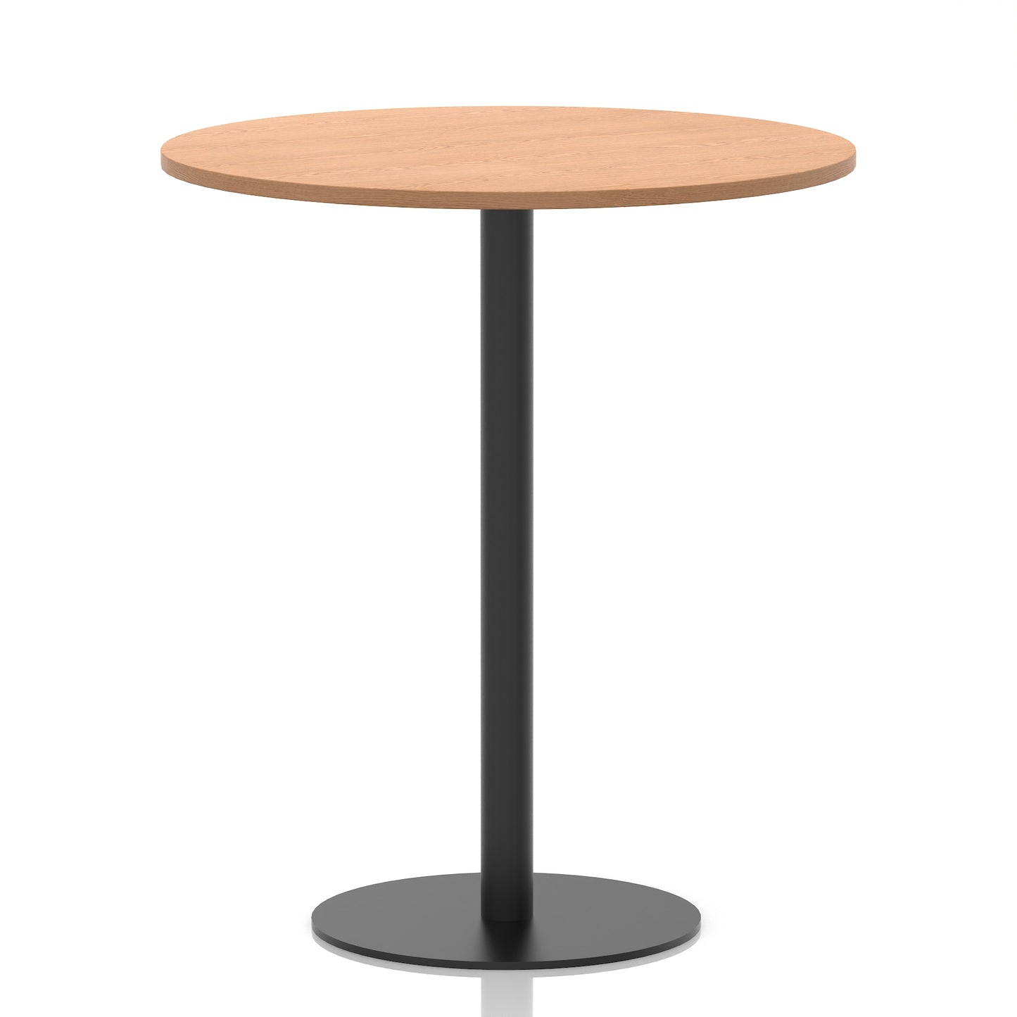 Italia Round Poseur Table Black Leg