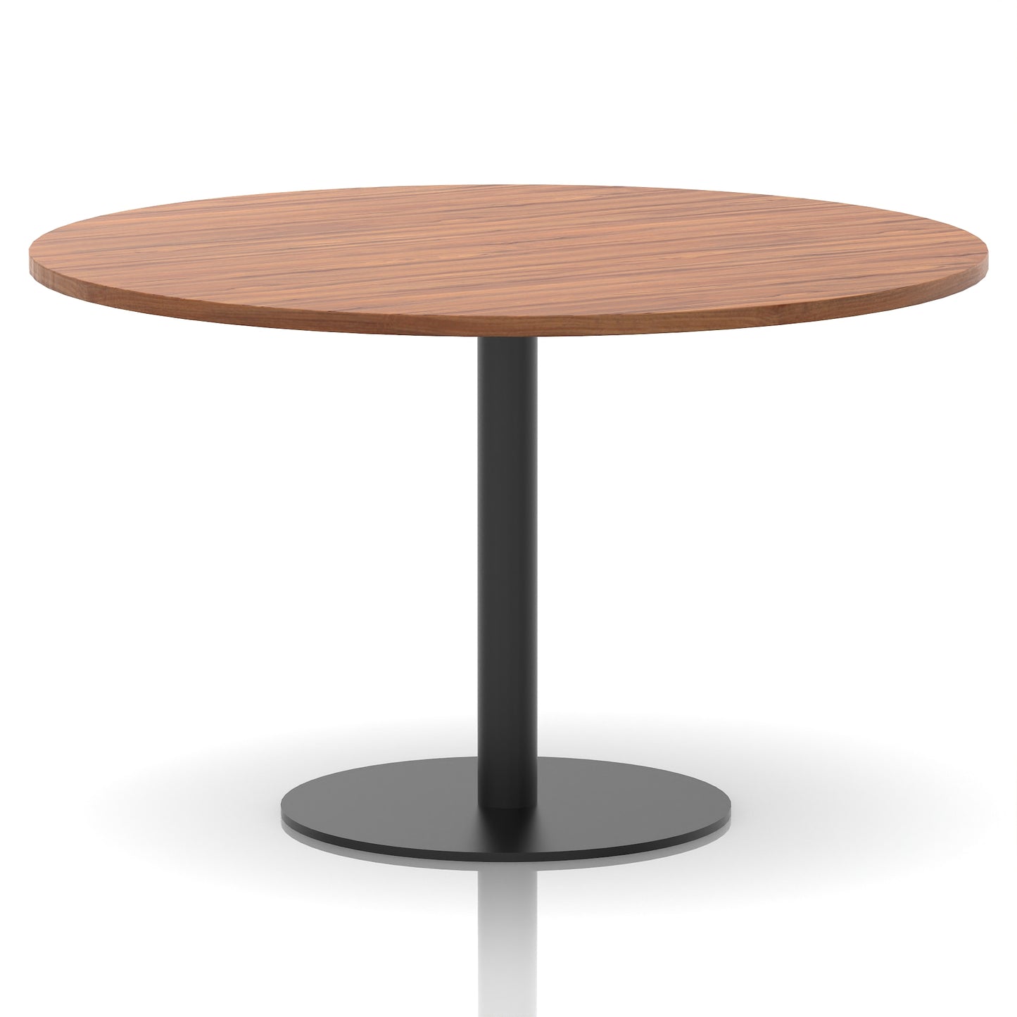 Italia Round Poseur Table Black Leg