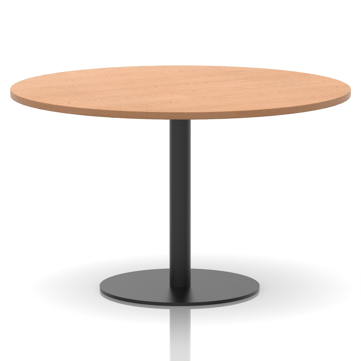 Italia Round Poseur Table Black Leg