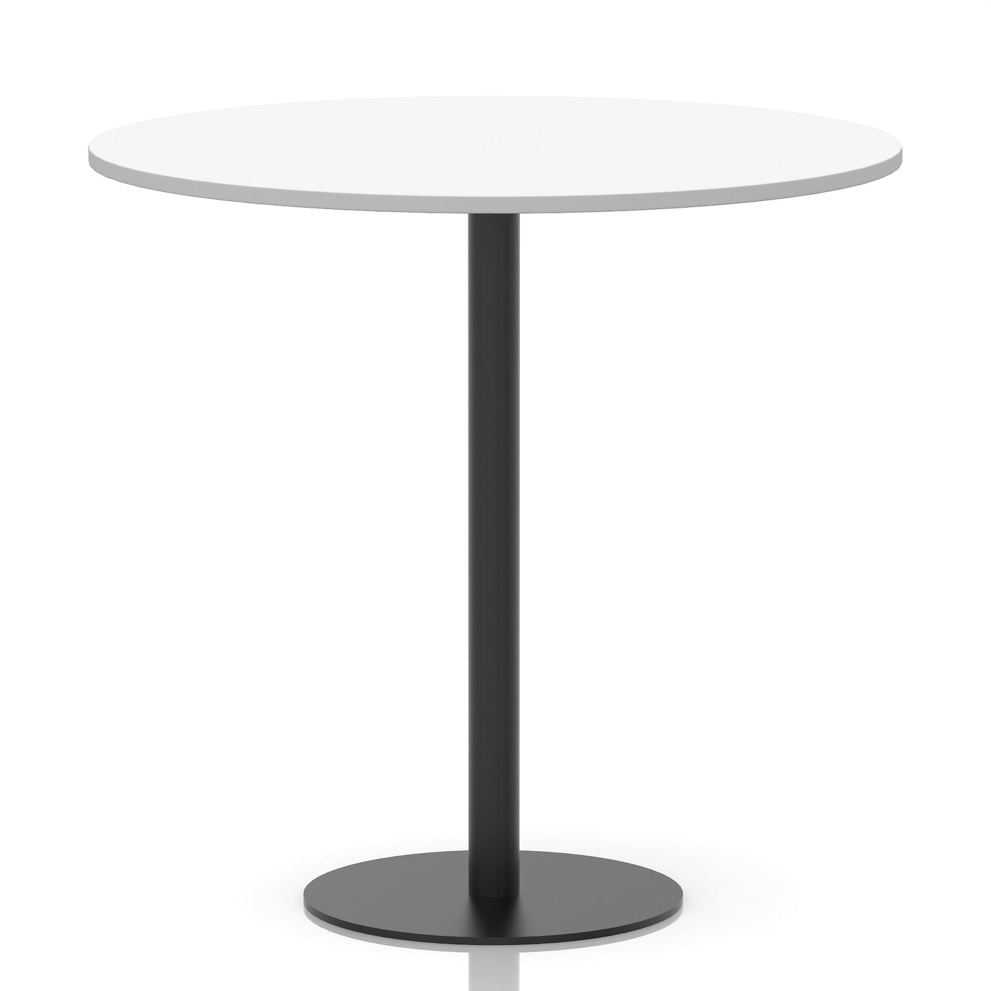 Italia Round Poseur Table Black Leg