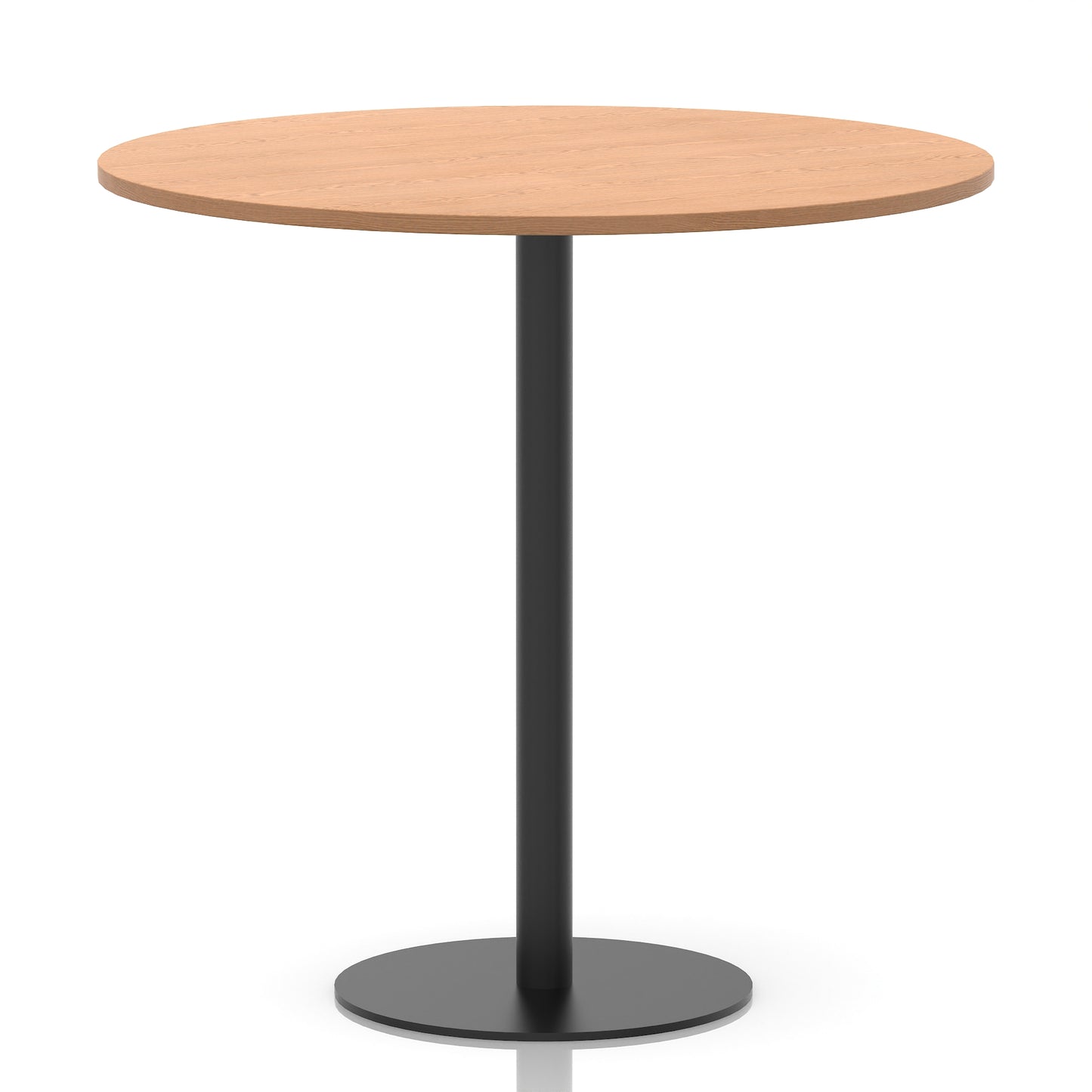 Italia Round Poseur Table Black Leg