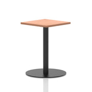 Italia Square Poseur Table Black Leg
