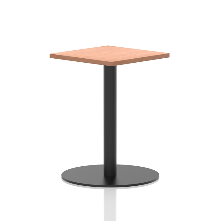 Italia Square Poseur Table Black Leg
