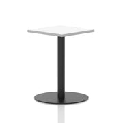 Italia Square Poseur Table Black Leg