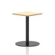 Italia Square Poseur Table Black Leg