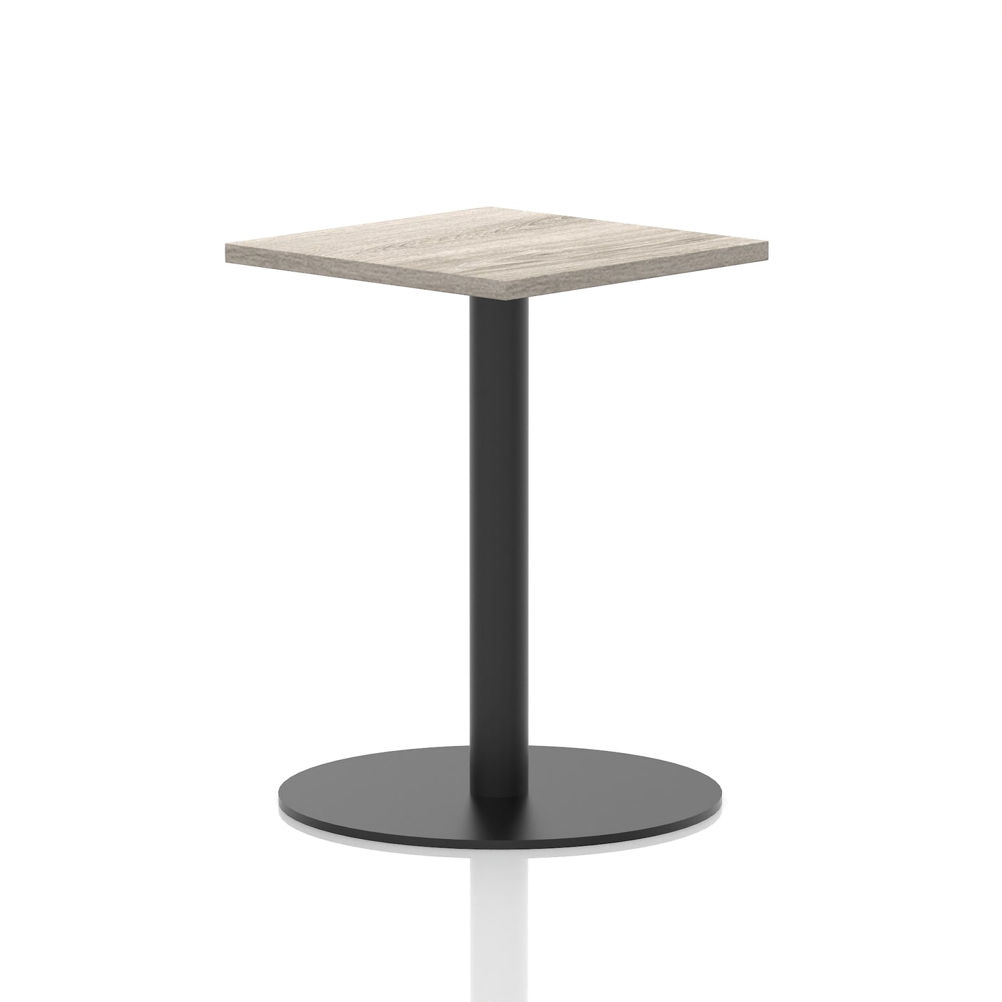 Italia Square Poseur Table Black Leg