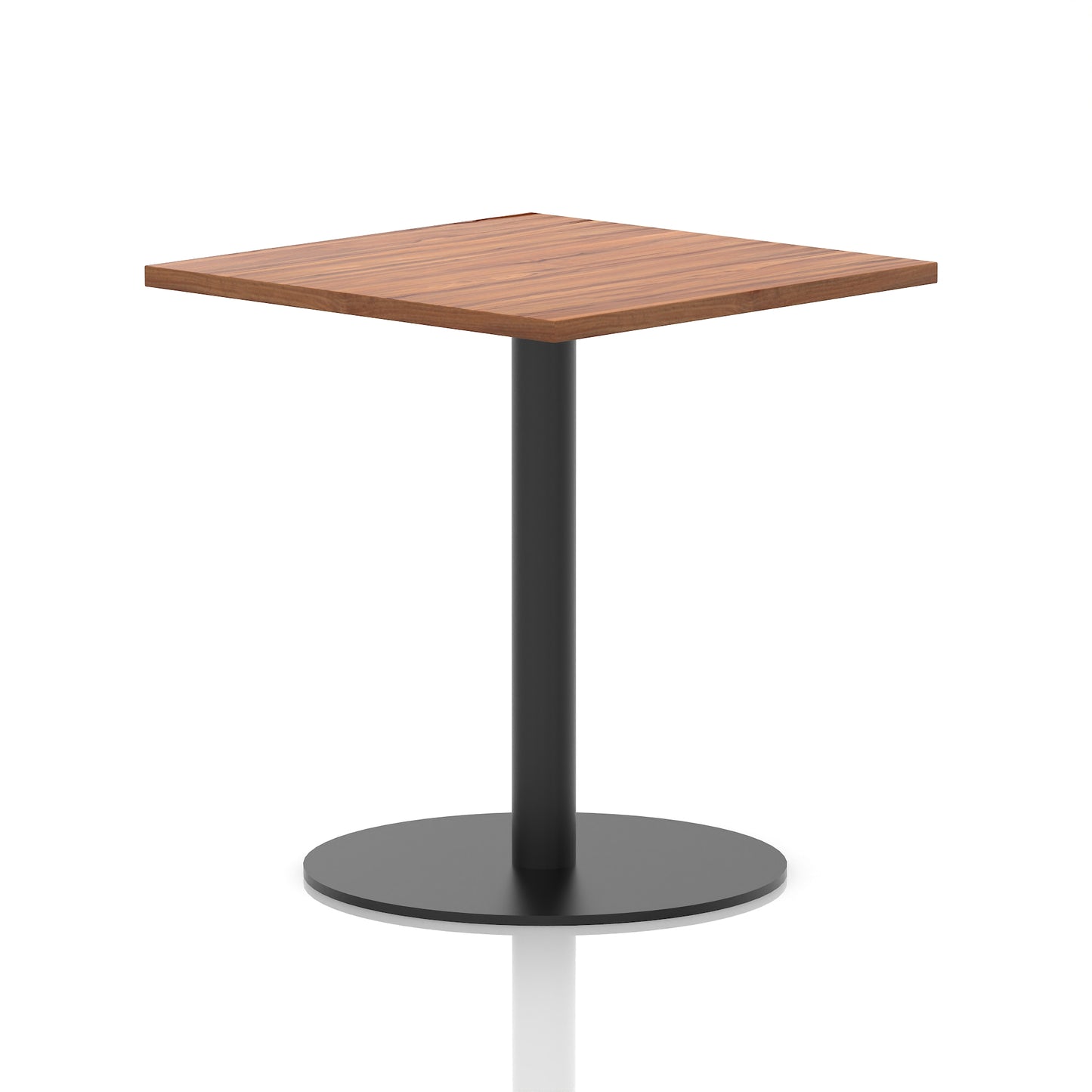 Italia Square Poseur Table Black Leg