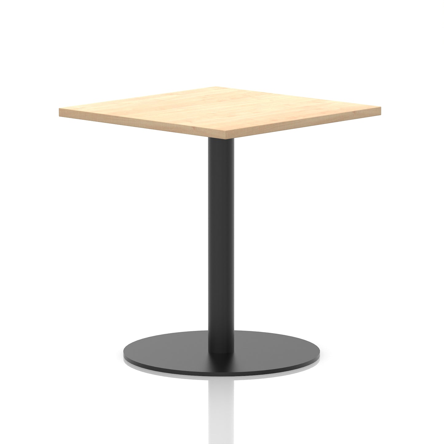 Italia Square Poseur Table Black Leg