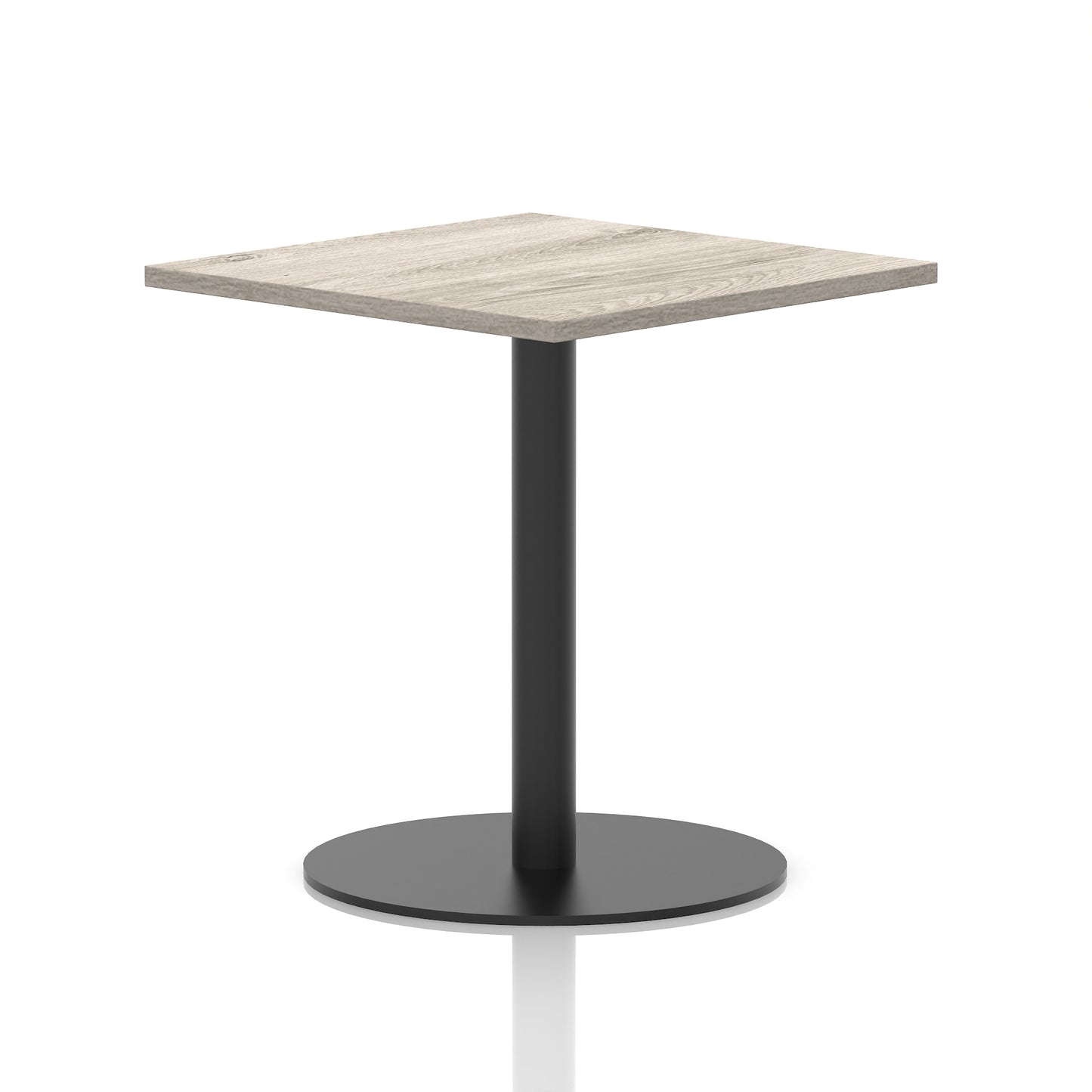 Italia Square Poseur Table Black Leg