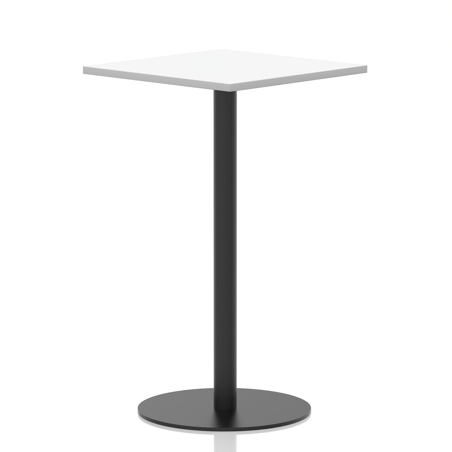 Italia Square Poseur Table Black Leg