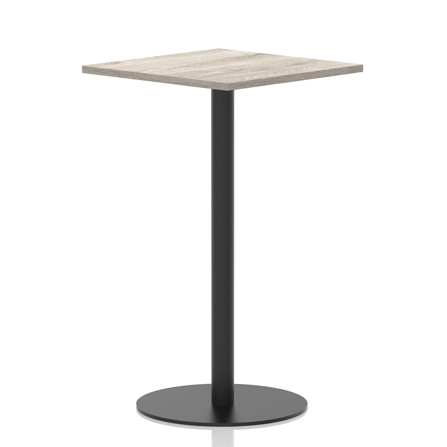 Italia Square Poseur Table Black Leg