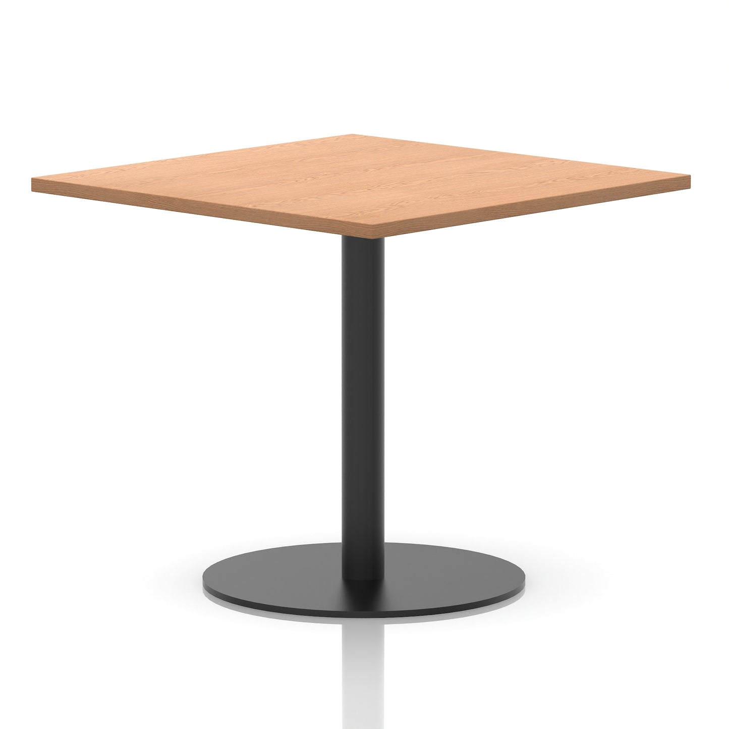 Italia Square Poseur Table Black Leg
