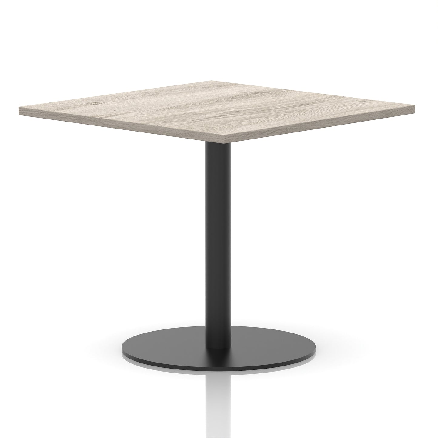 Italia Square Poseur Table Black Leg