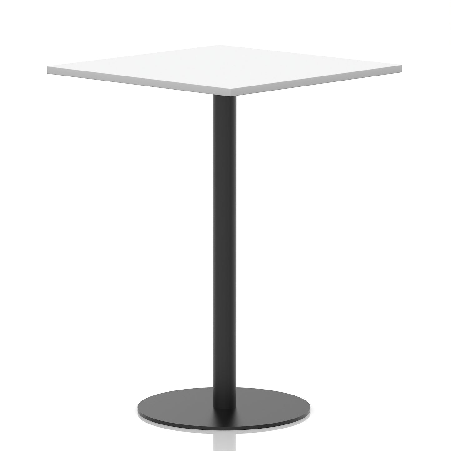 Italia Square Poseur Table Black Leg