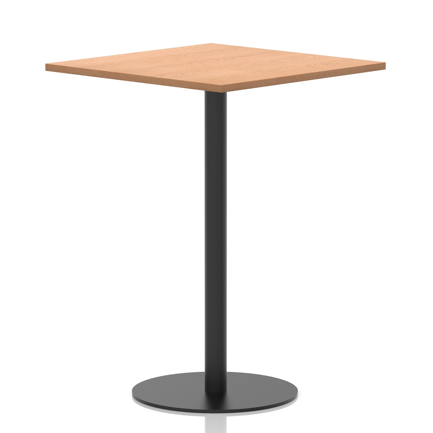 Italia Square Poseur Table Black Leg