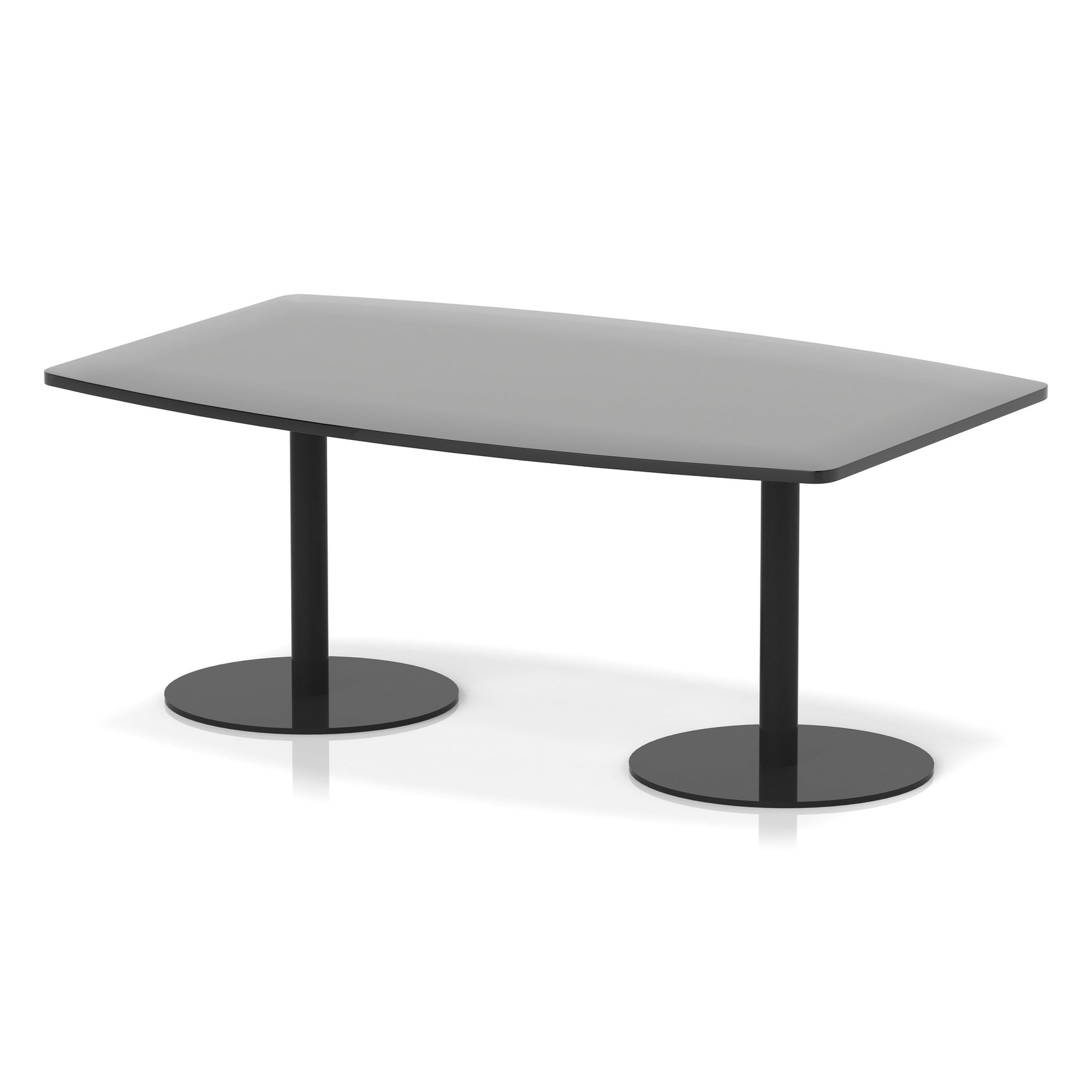 Italia High Gloss Boardroom Table Black Leg