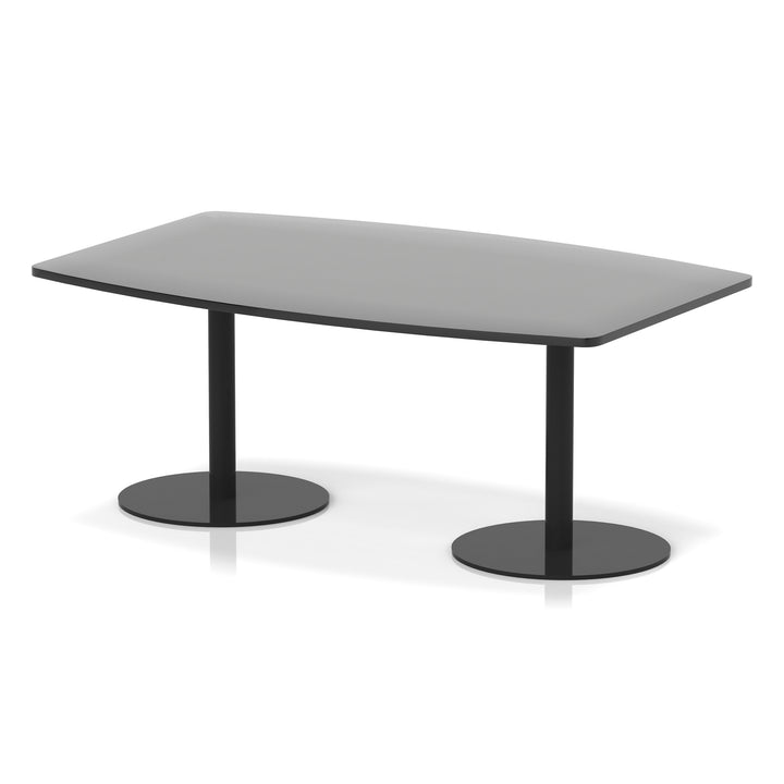 Italia High Gloss Boardroom Table Black Leg