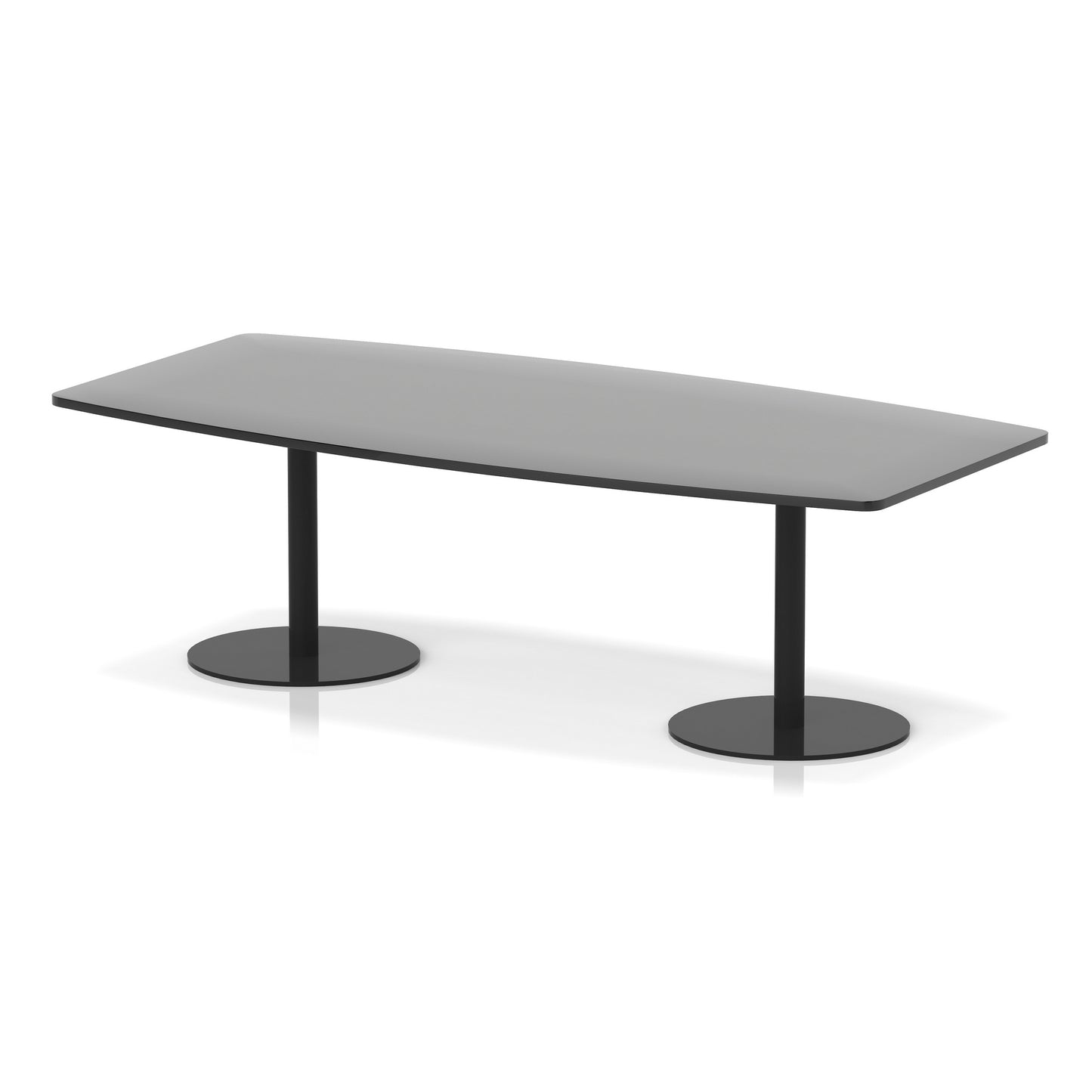 Italia High Gloss Boardroom Table Black Leg