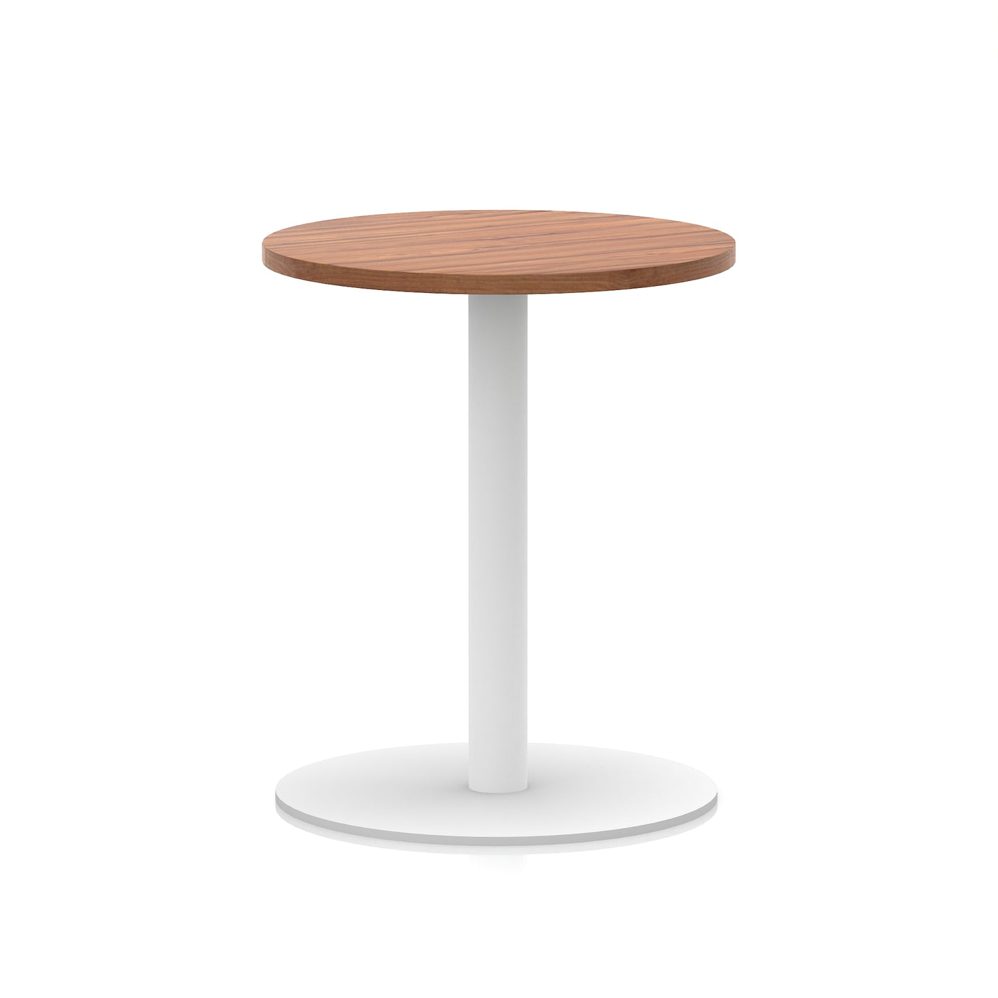 Italia Round Poseur Table White Leg