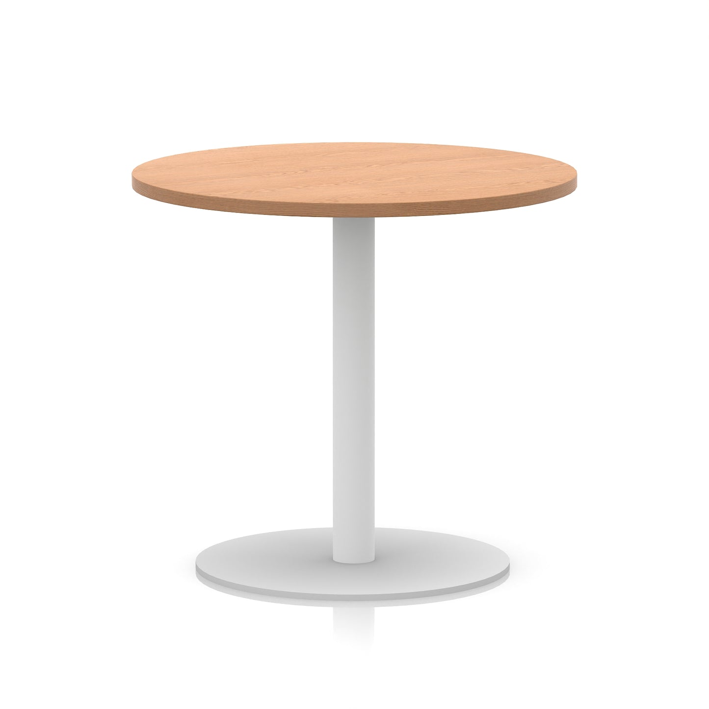 Italia Round Poseur Table White Leg