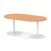 Italia Boardroom Table White Leg