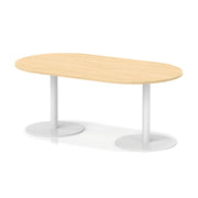 Italia Boardroom Table White Leg