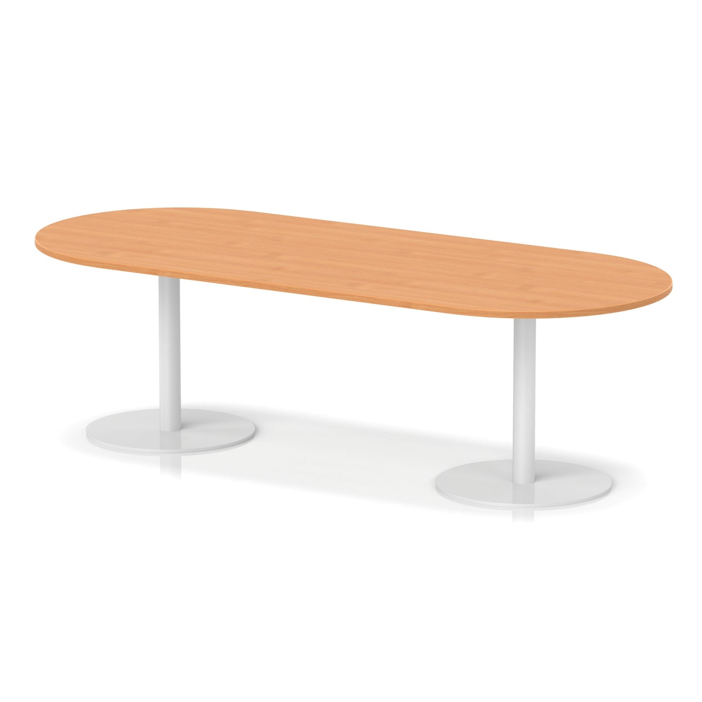 Italia Boardroom Table White Leg