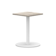 Italia Square Poseur Table White Leg