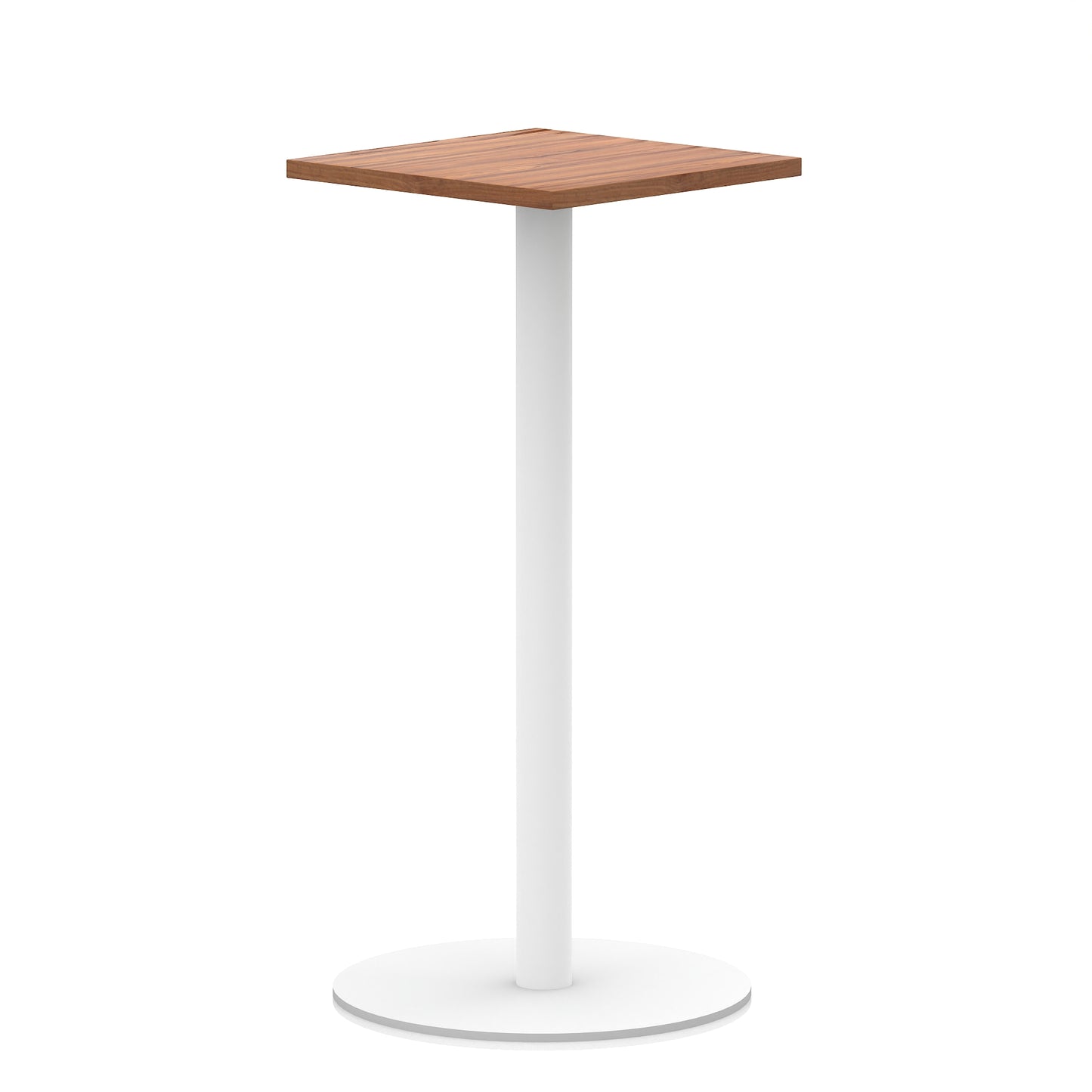 Italia Square Poseur Table White Leg
