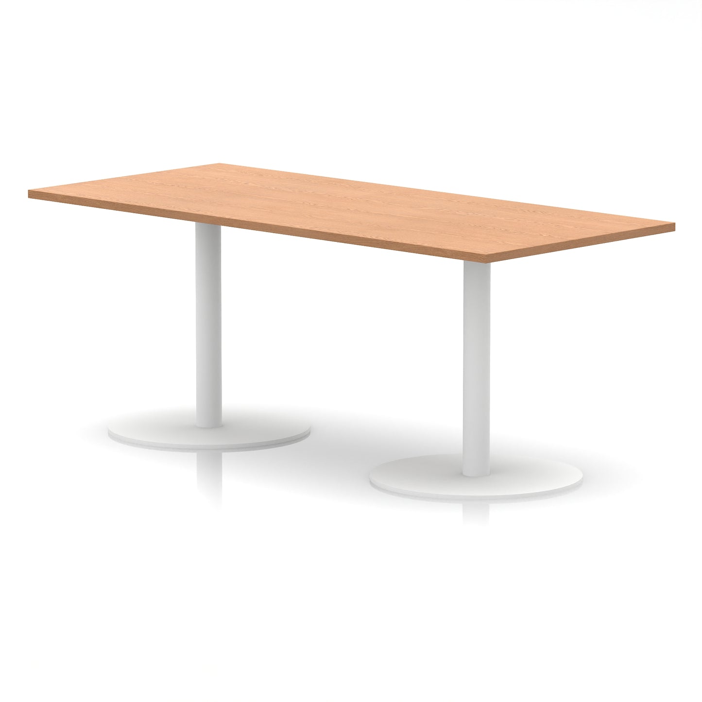 Italia Rectangular Poseur Table White Leg