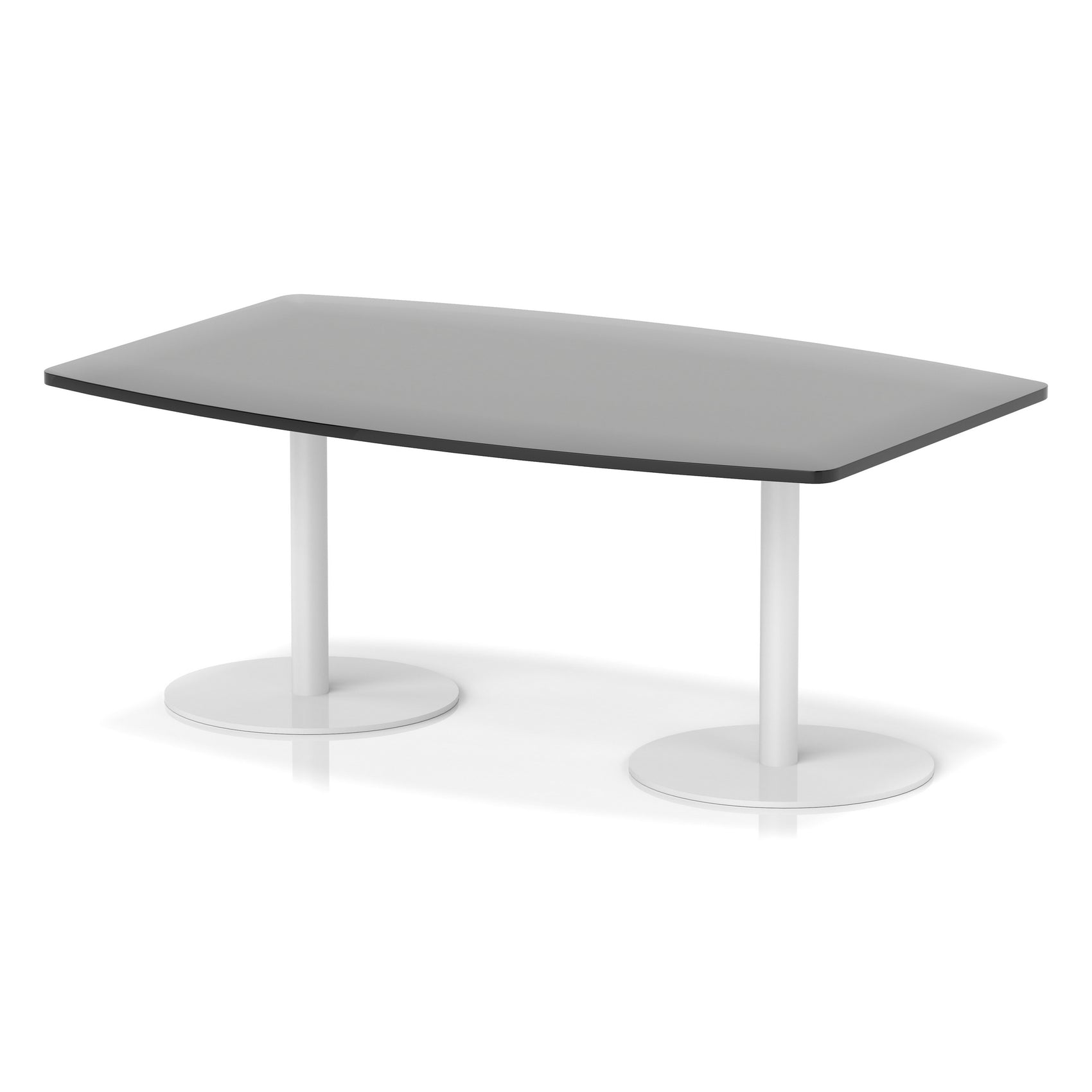 Italia High Gloss Boardroom Table White Leg