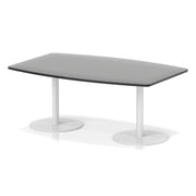 Italia High Gloss Boardroom Table White Leg