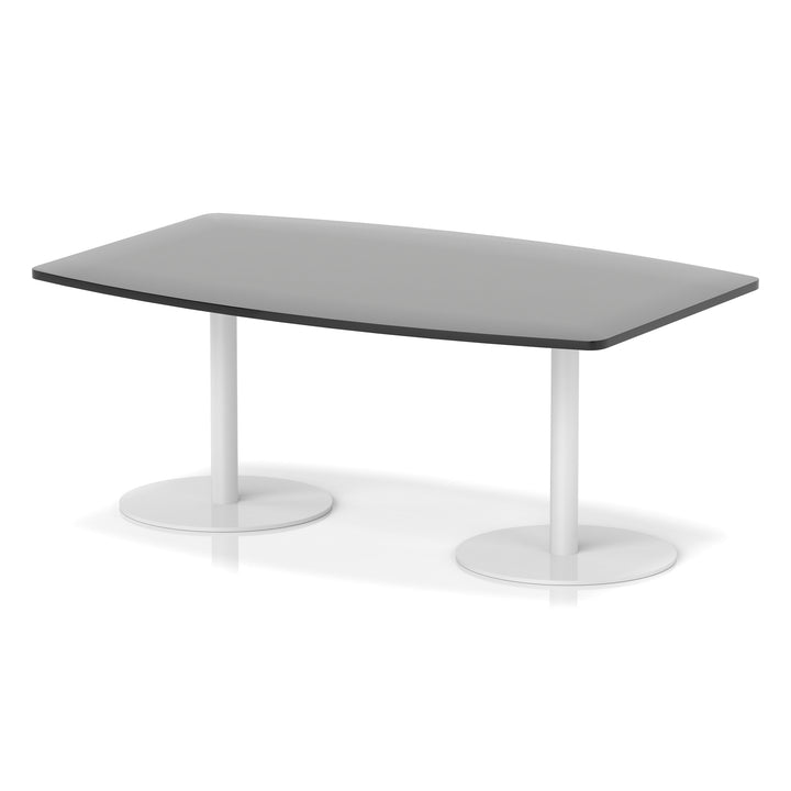 Italia High Gloss Boardroom Table White Leg