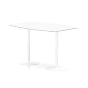 Italia High Gloss Boardroom Table White Leg