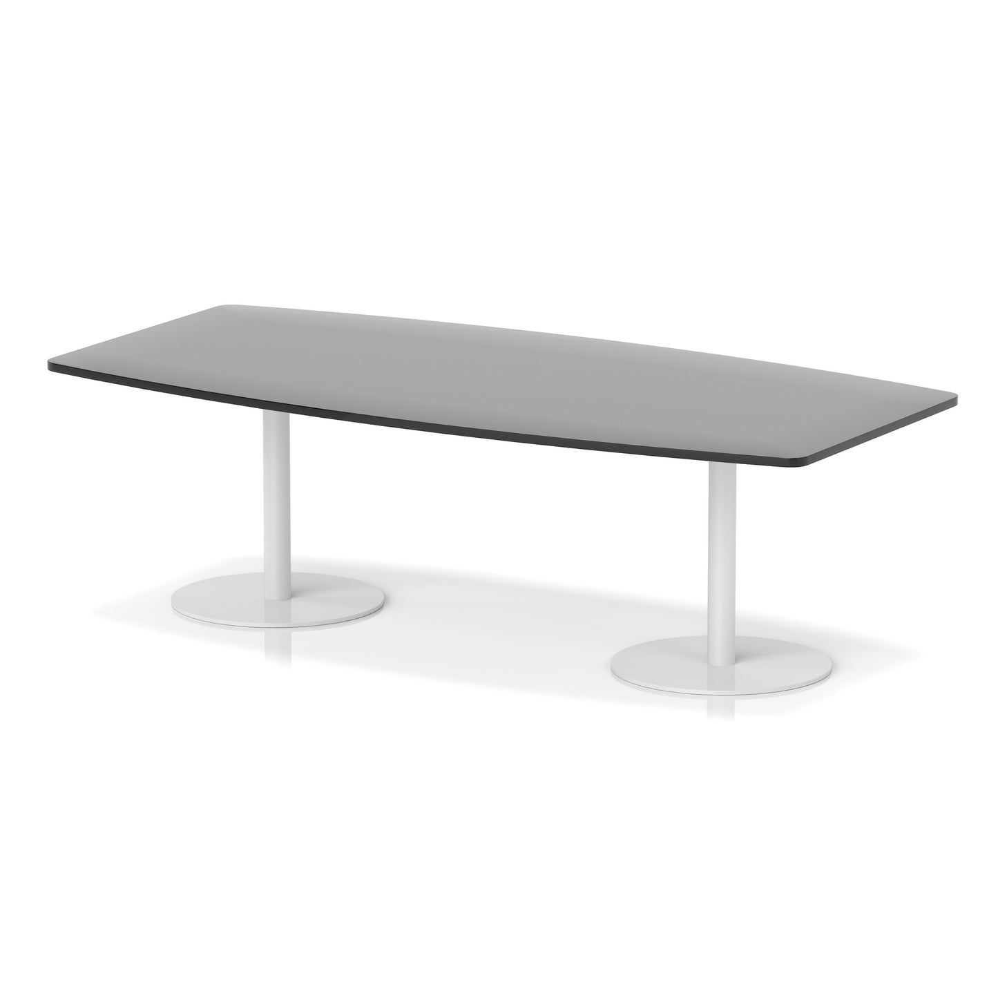 Italia High Gloss Boardroom Table White Leg