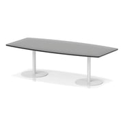 Italia High Gloss Boardroom Table White Leg