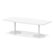 Italia High Gloss Boardroom Table White Leg
