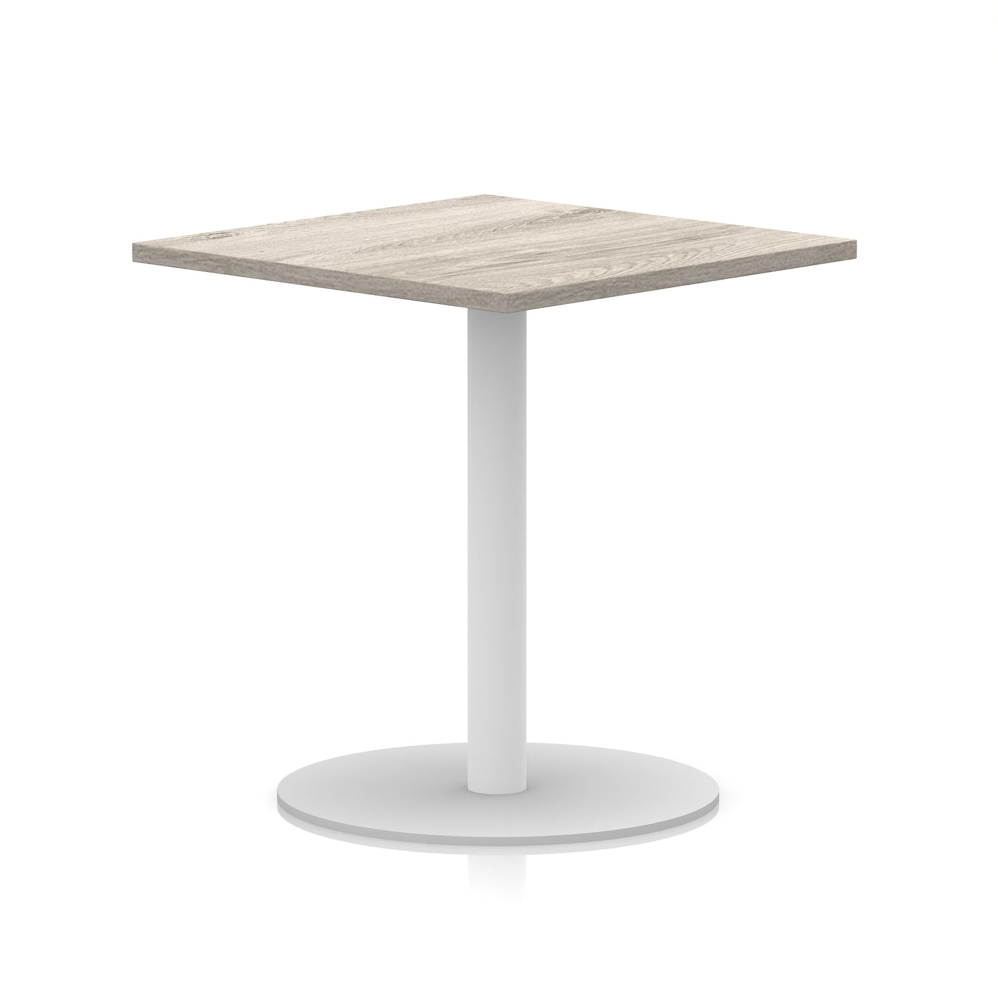Italia Square Poseur Table White Leg
