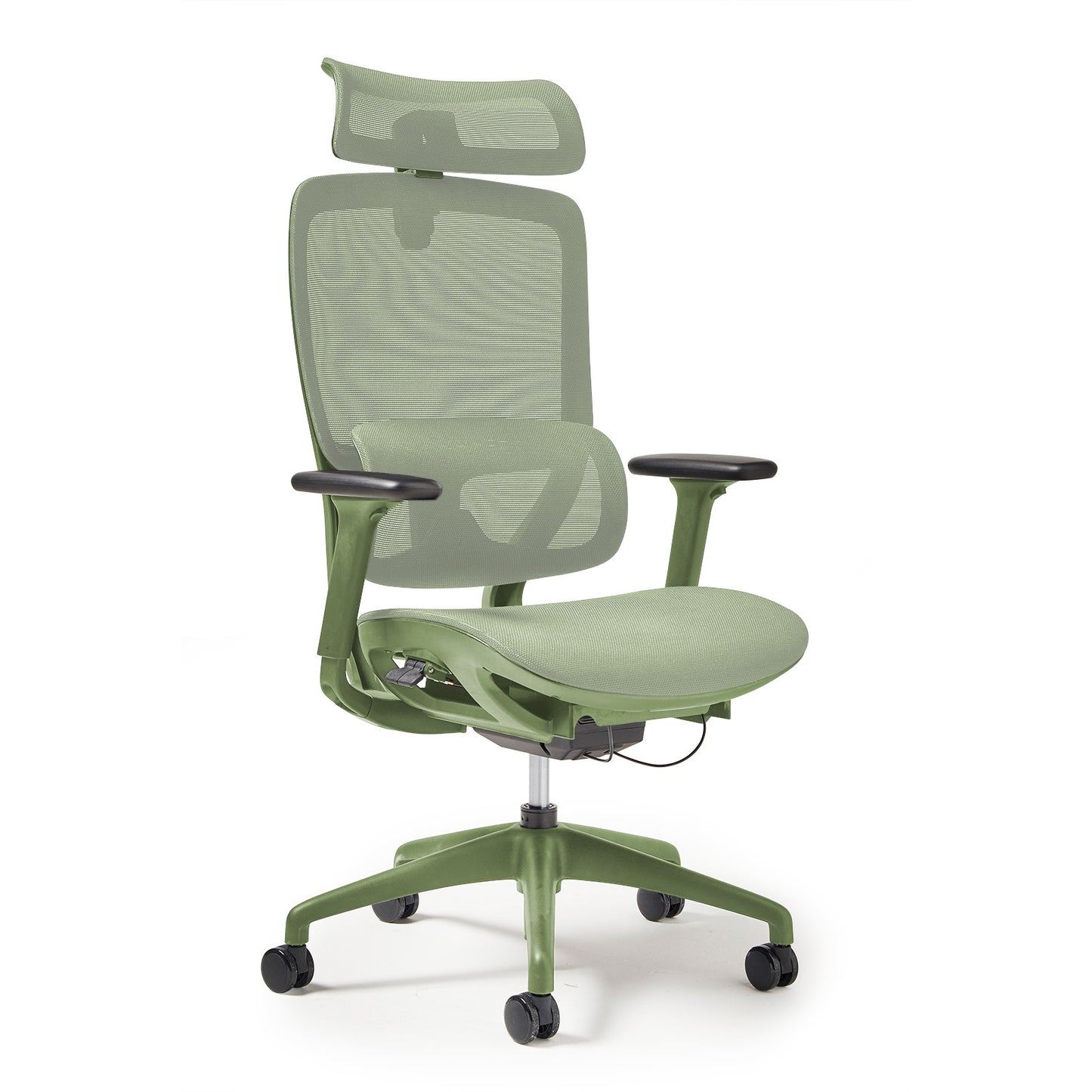 High back executive mesh task chair with integrated head rest - KAR300T1-GN