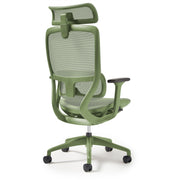 High back executive mesh task chair with integrated head rest