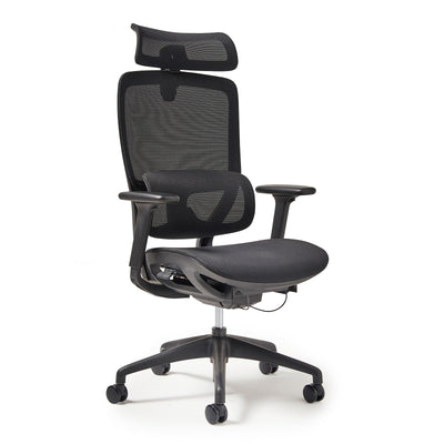 High back executive mesh task chair with integrated head rest - KAR300T1-K