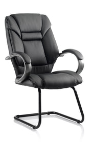 Galloway High Back Cantilever Visitor Chair with Arms