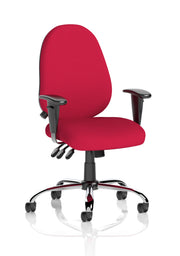 Lisbon Medium Back Task Operator Office Chair with Height Adjustable Arms