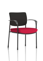 Brunswick Deluxe Medium Back Stacking Visitor Office Chair with Arms (Part 1)