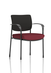 Brunswick Deluxe Medium Back Stacking Visitor Office Chair with Arms (Part 1)