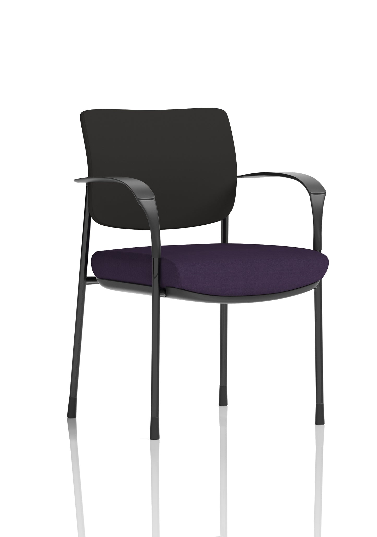 Brunswick Deluxe Medium Back Stacking Visitor Office Chair with Arms (Part 1)